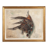 Mid Century Still Life Game Piece Oil Painting by Henry Farion
