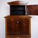 Secretary - Hand polished birch & intarsia - 2 drawers - 1840s