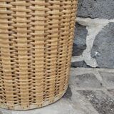 Rattan laundry basket, H67 - Ø44