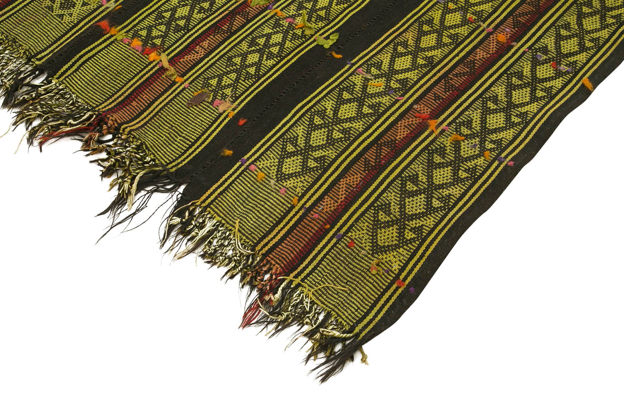 Turkish Handmade Vintage Anatolian Kilim 190 cm x 220 cm
