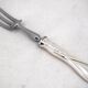 Christofle Galea serving fork, stew, carving silver-plated metal, perfect condition.