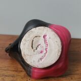 Slip ceramic candle holder signed vallauris