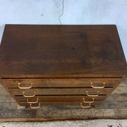 Former Vintage weekly ragsmaker 1950/1960 - retro - 4 drawers - compass feet - oak