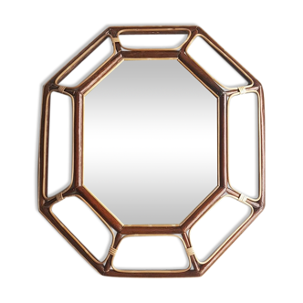 Rattan mirror 60x69cm