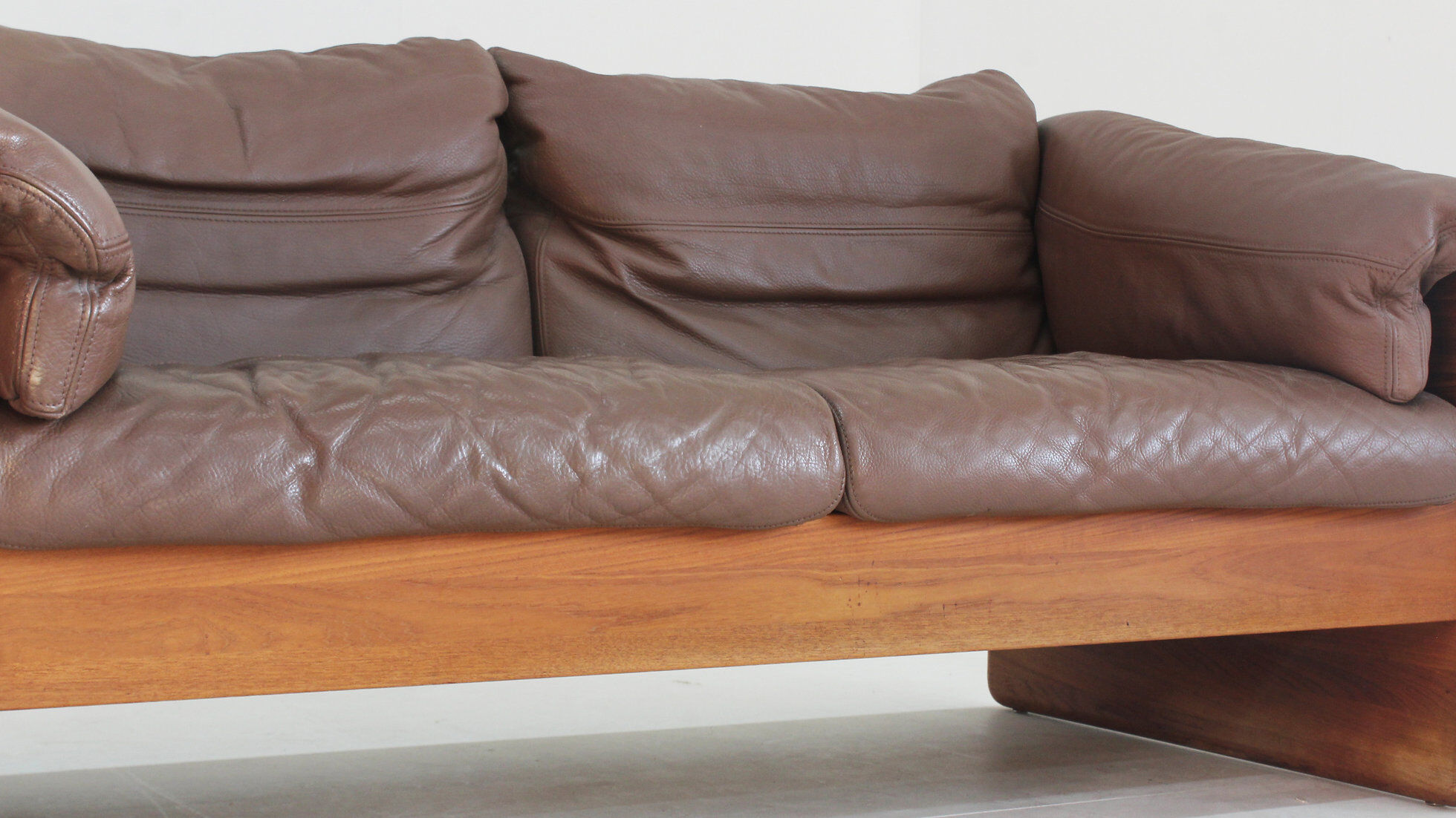 Vintage Danish mid-century sofa in solid teak by Mikael Laursen 1960s