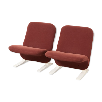 Pair of Concorde lounge chairs F780 Pierre Paulin for Artifort 1960