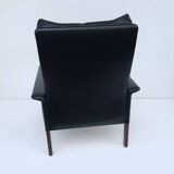 Vintage Retro Danish High Back Armchair Designed by H.Olsen Denmark 1960s