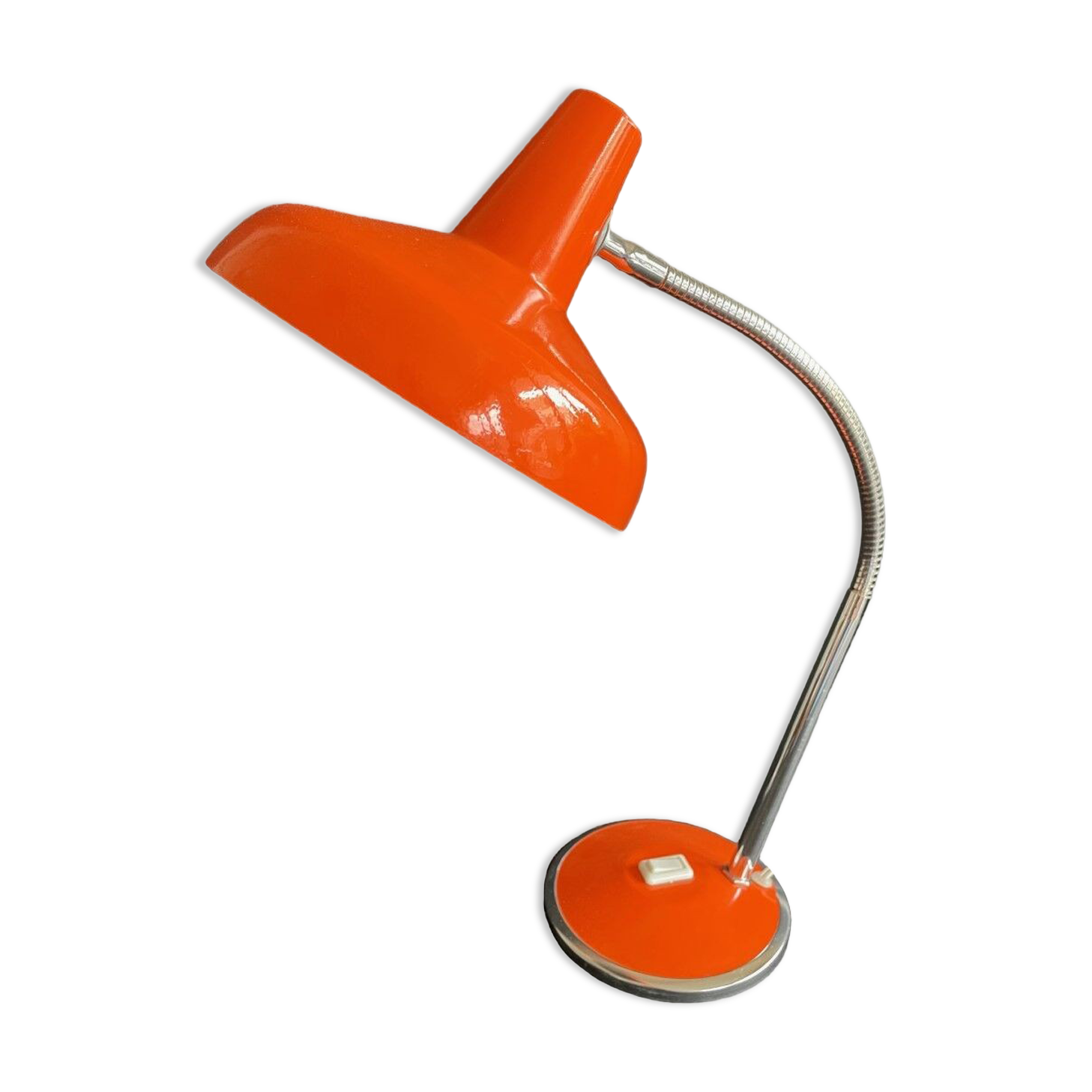Orange desk lamp 70s