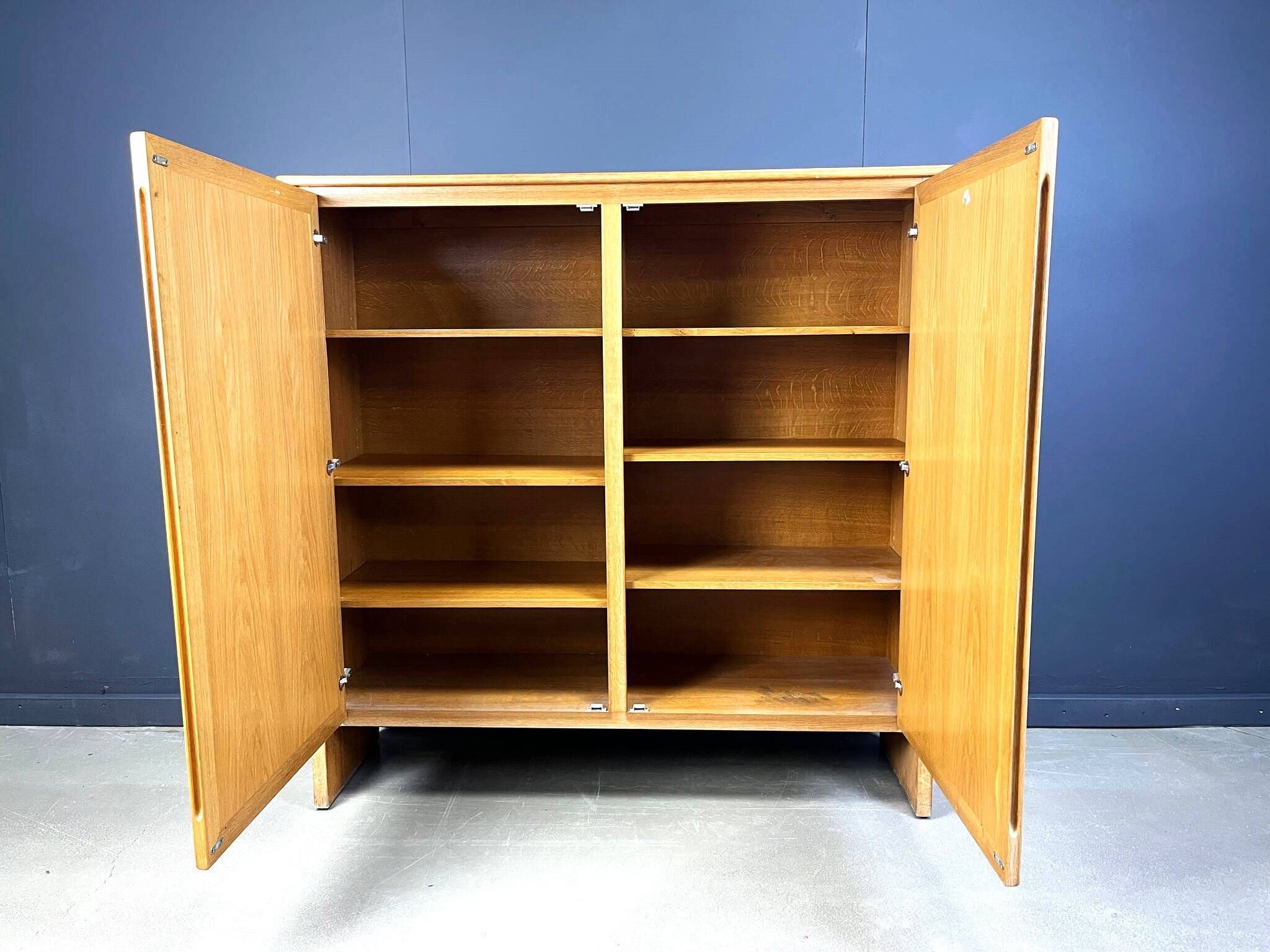 Vintage Belgian oak cabinet, 1970s