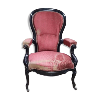 Fauteuil voltaire à crémaillère XIX°