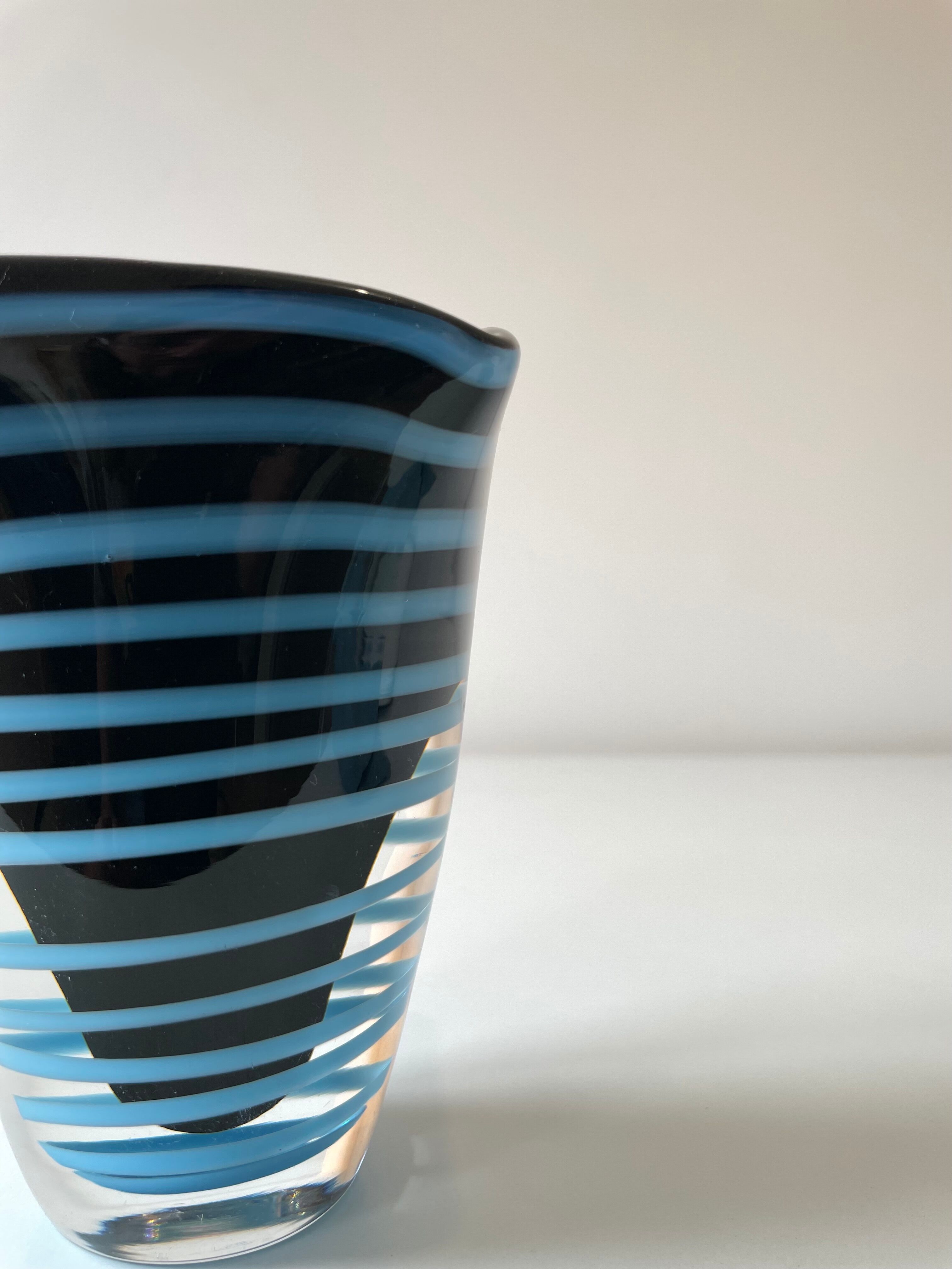 Sommerso vase, Murano, mid-20th century