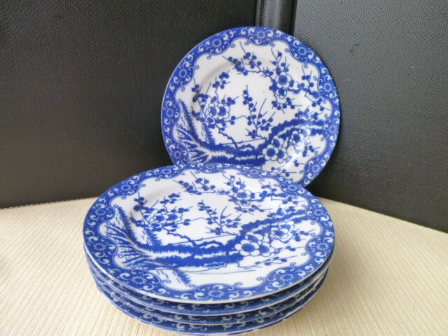 Set of 6 dessert plates in Japanese Porcelain