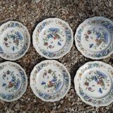 6 assiettes d corees