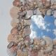 Vintage seashell mirror 31x35cm