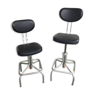 Pair of adjustable chairs