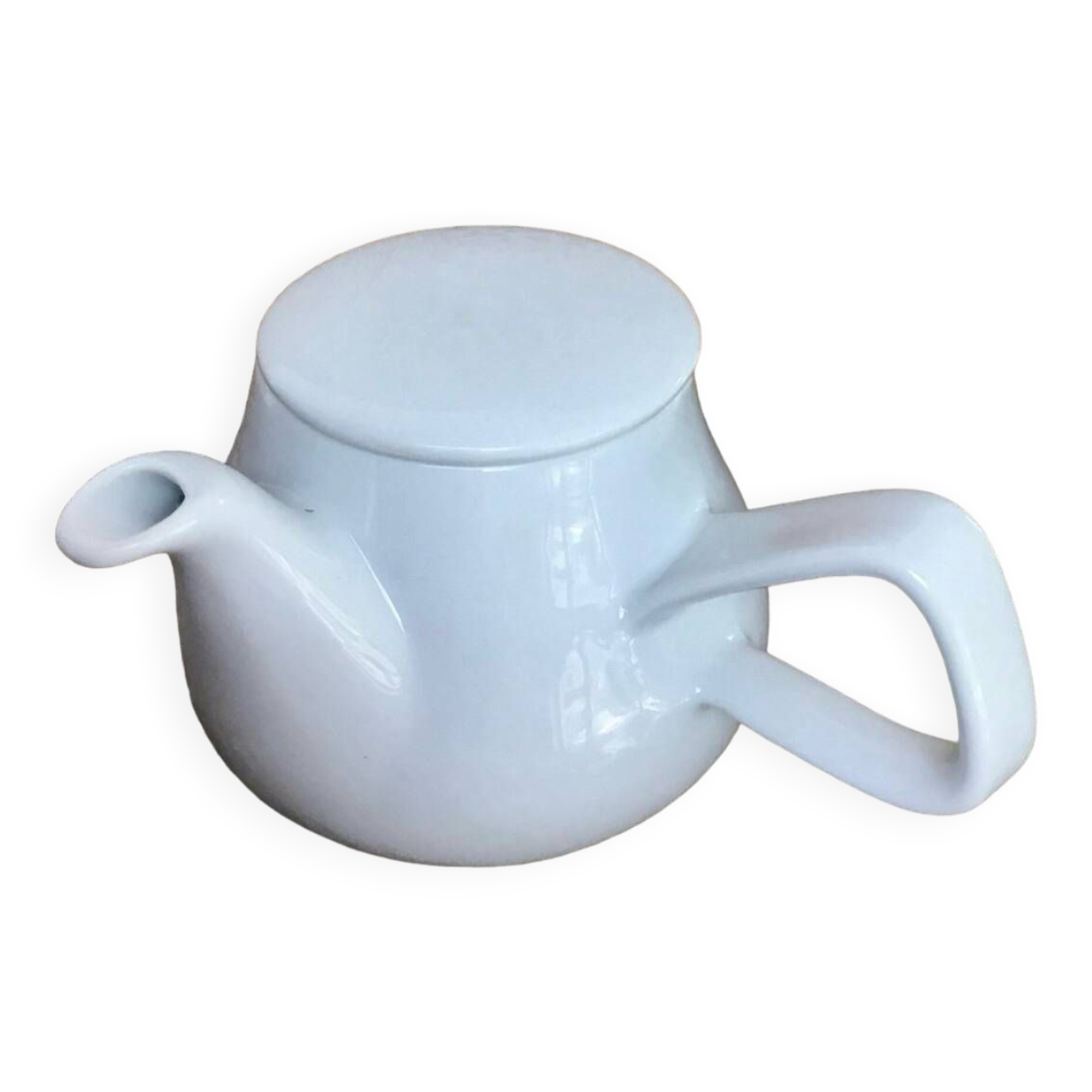 Vintage white teapot