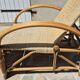 Vintage rattan and bamboo chaise longue, circa 1960s Italy.