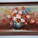 Oil on canvas bouquet of flowers signed Charles Édouard