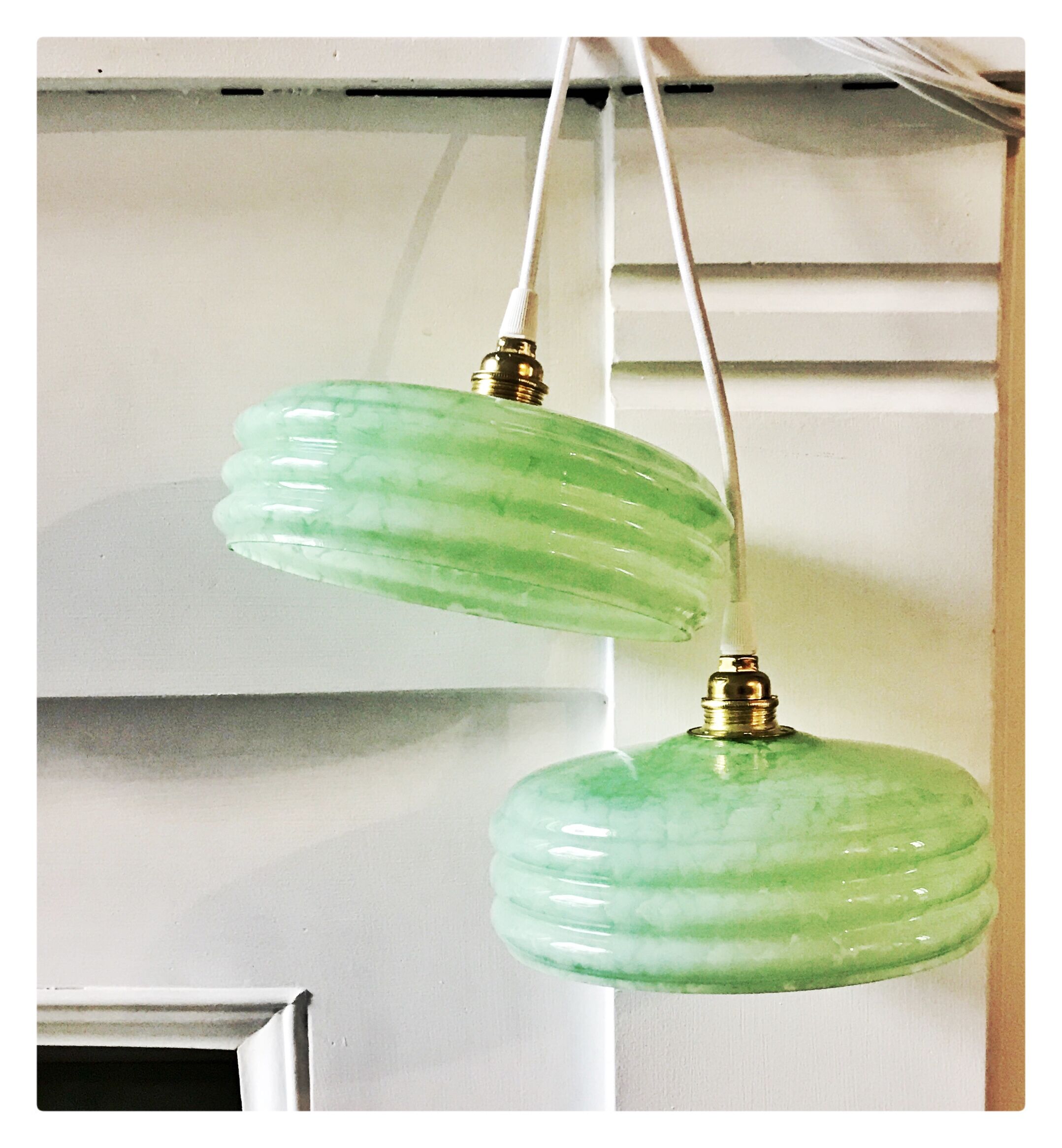 Paire de baladeuses vintage
