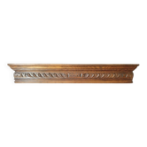 Boiserie fronton relief sculpté ornementation XIXe