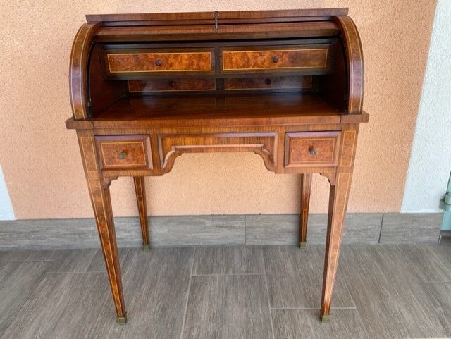 Bureau cylindre d'époque Louis Philippe