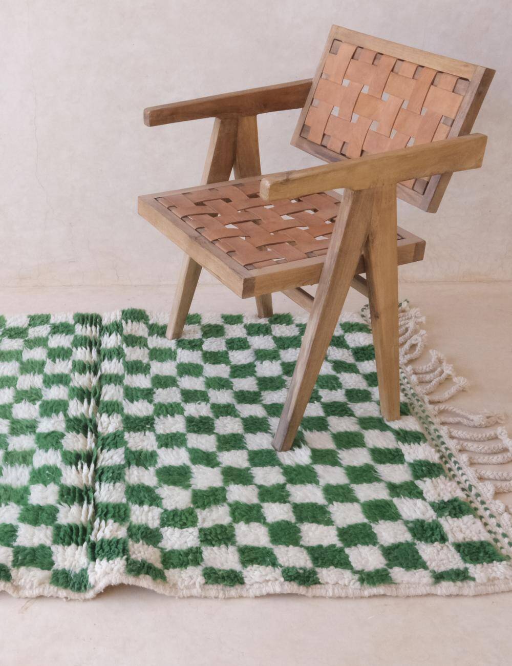 Moroccan Checkered Rug - 156 x 107 cm