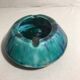 Old ceramics ceramic ashtray morvan blue green vintage enamel