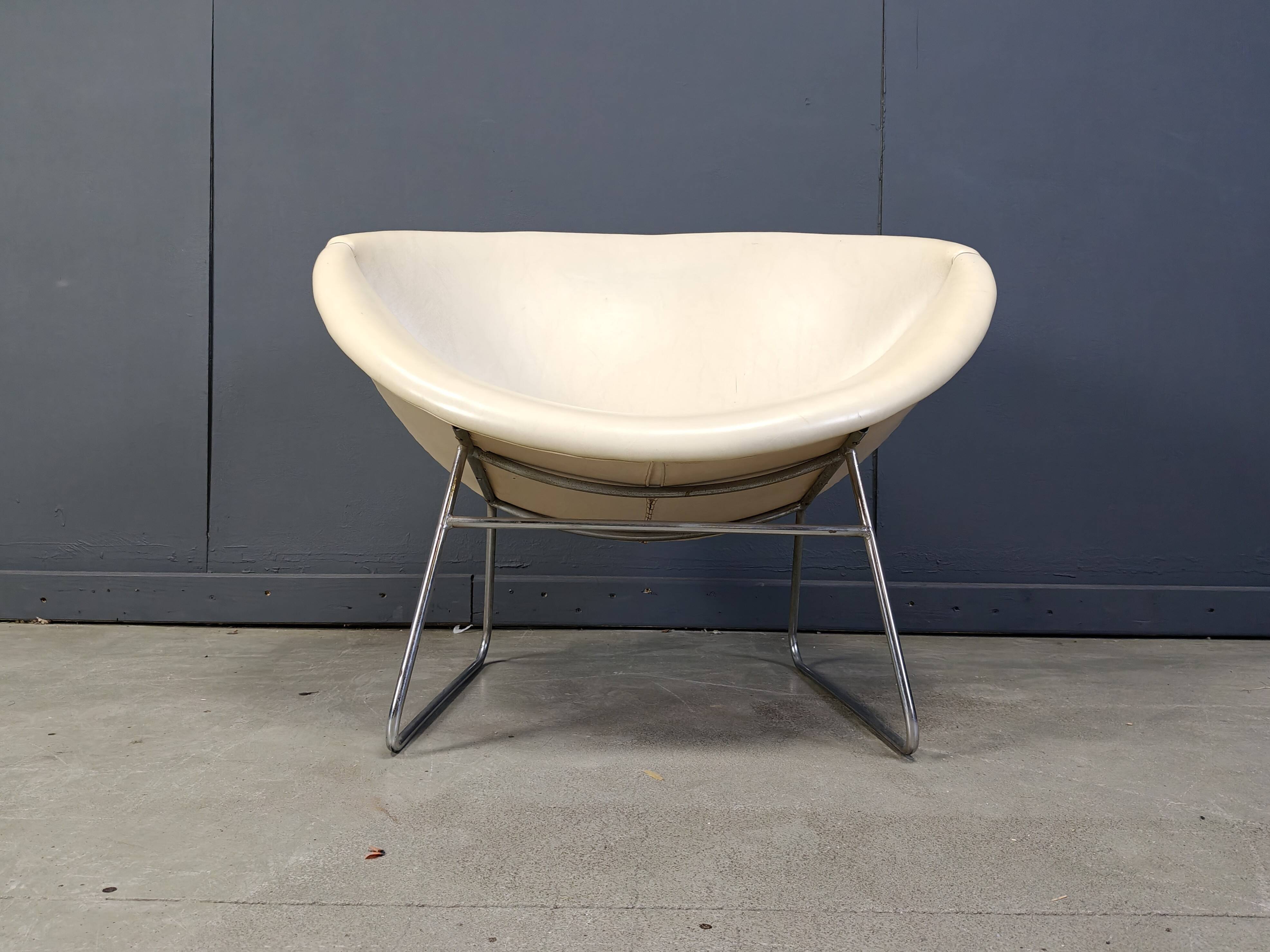 Vintage cocco Chair by Rudolf Wolf for Rohé Noordwolde, 1960s