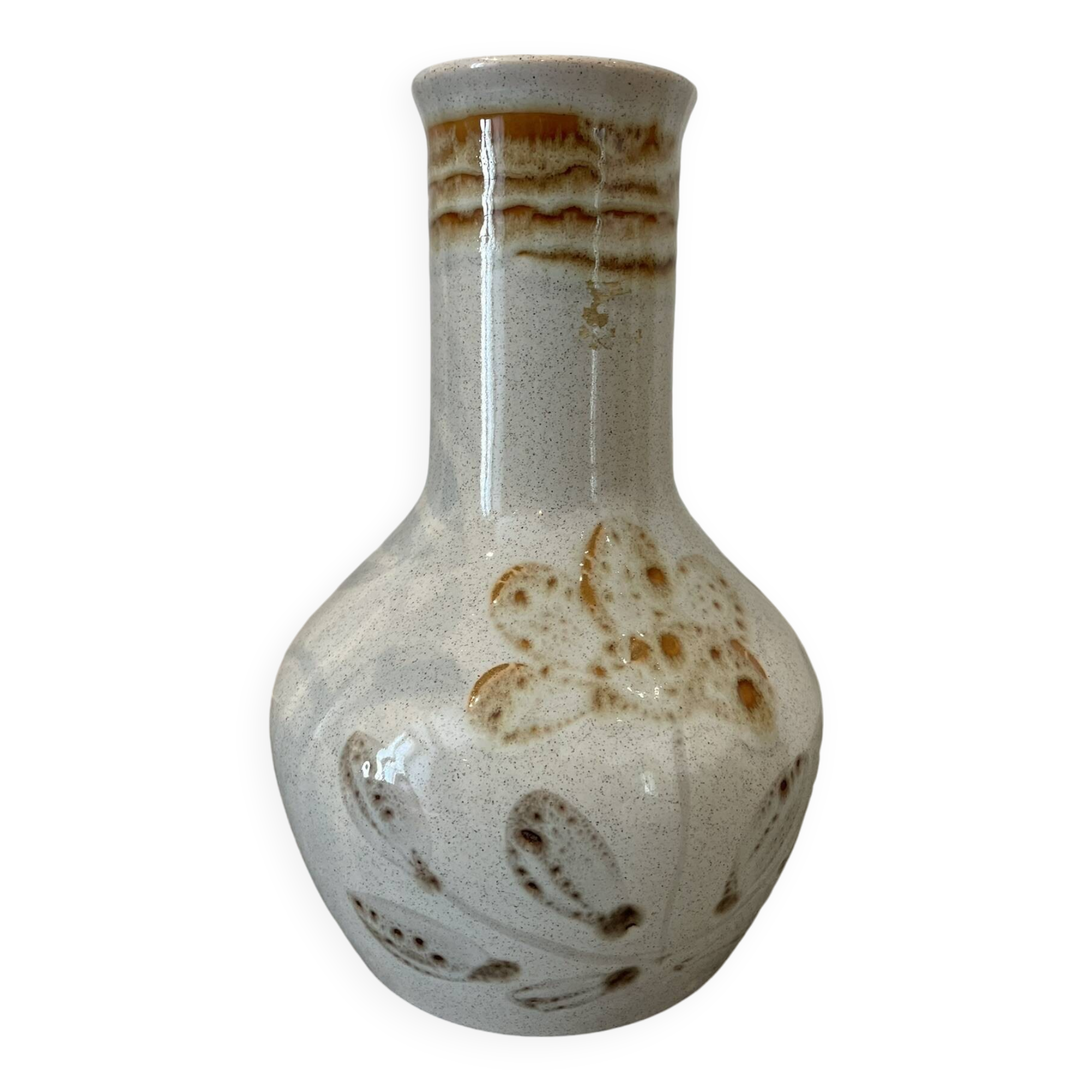 Sarreguemines ceramic vase