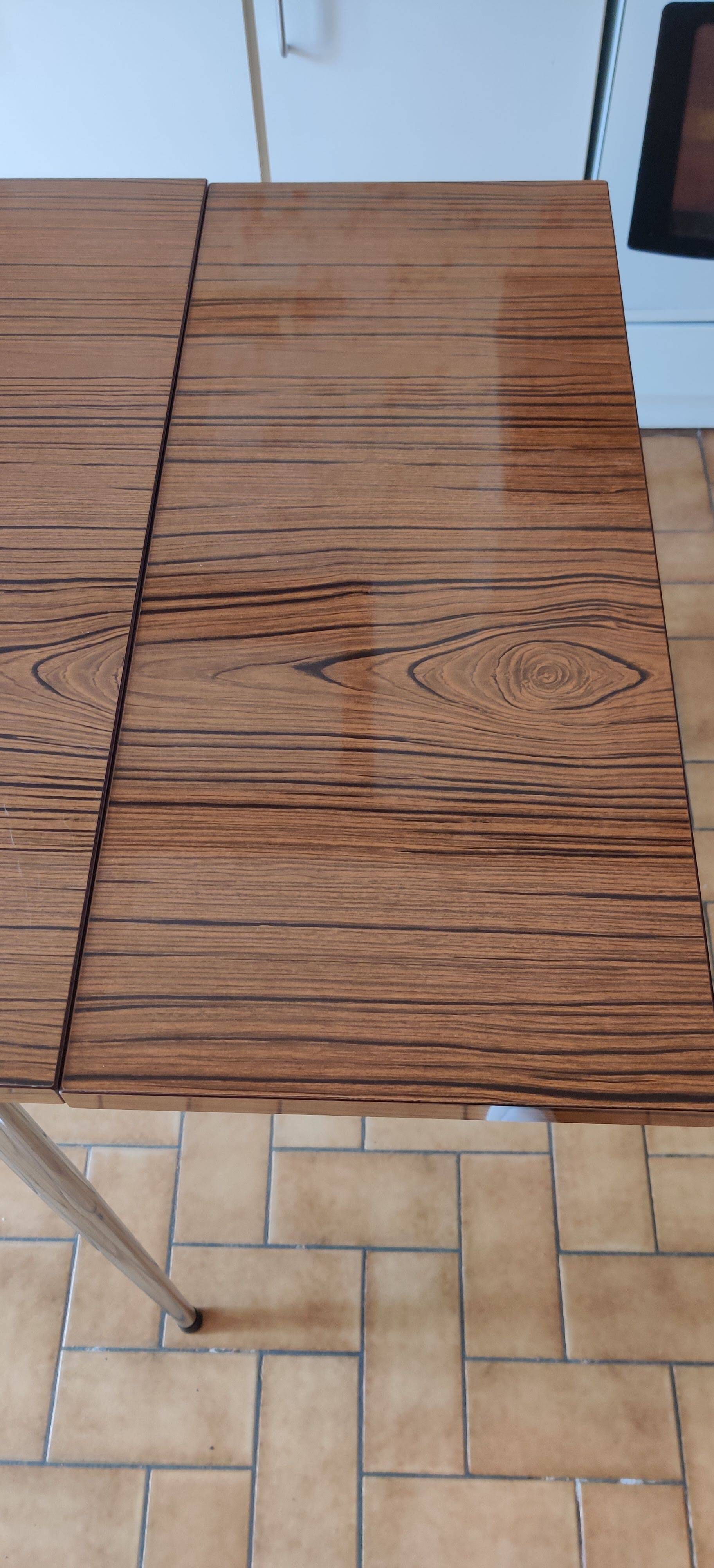 Vintage brown formica table