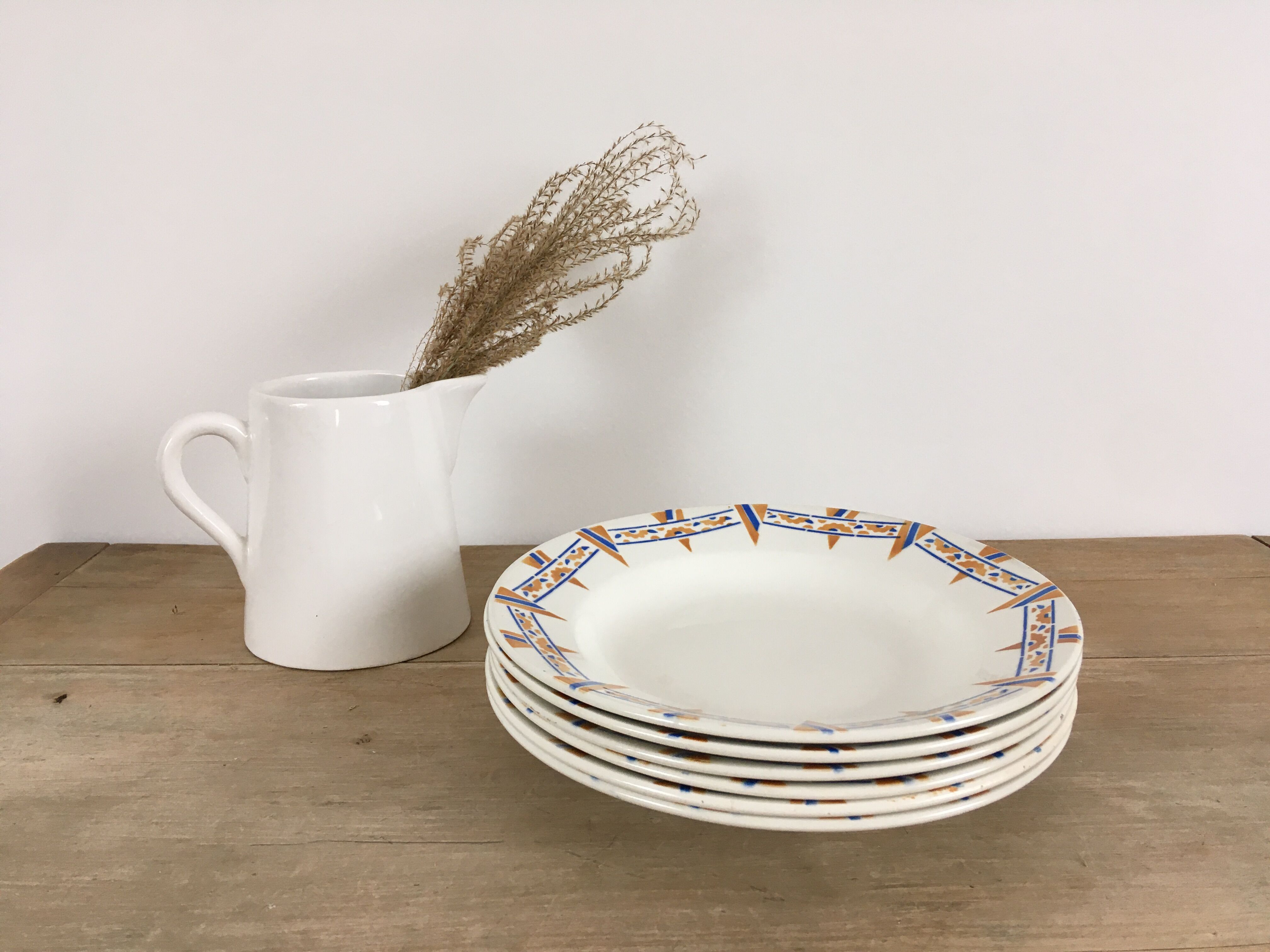 Hollow plates Céranord model "Le Niger"