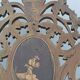 Ancient triptych in olive wood. Italy.