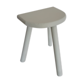 Tabouret de traite tripode en bois patiné