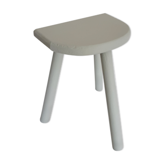 Tripod milking stool in patinated wood