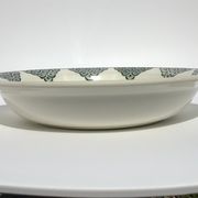 Old St Amand deep plate dark green