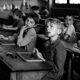 Photography, "The Computing Lesson," 1956 / Tribute to Robert Doisneau / 15 x 15 cm