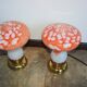 A set of ‘Vintage Mushrooms’ table lamps