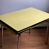 Yellow formica table