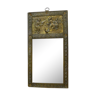 Small wall mirror, repulsed metal frame 16x30cm
