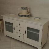 Solid wood sideboard with patina