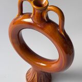 Soliflore decorative object in enamelled ceramic