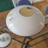 Lampe Ferdinand Solere avec son réflecteur bleu, années 50