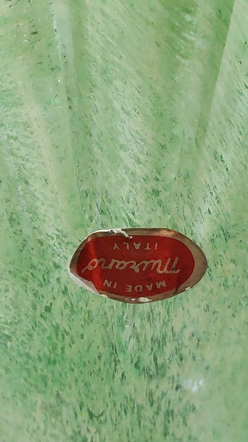 Pocket tray/Mail holder/Letter holder. Organic aquatic form. Blown Art Glass Murano Italy