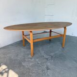 Oval coffee table beech 1980 Aalto Ikea