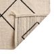 Minimalist Berber rug in cream and black 105x140 cm