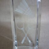Badminton trophy paperweight