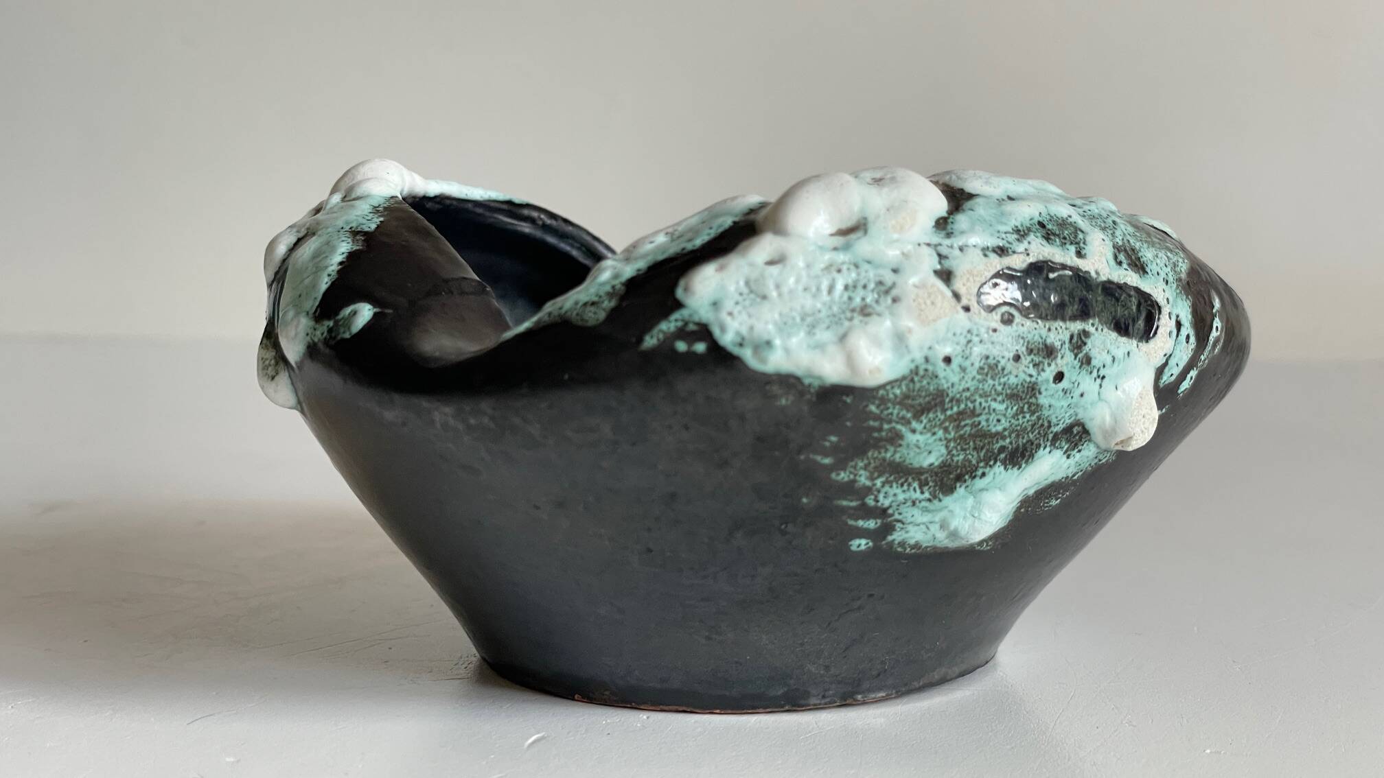 Cyclops Ceramic Ashtray Annecy France Vintage