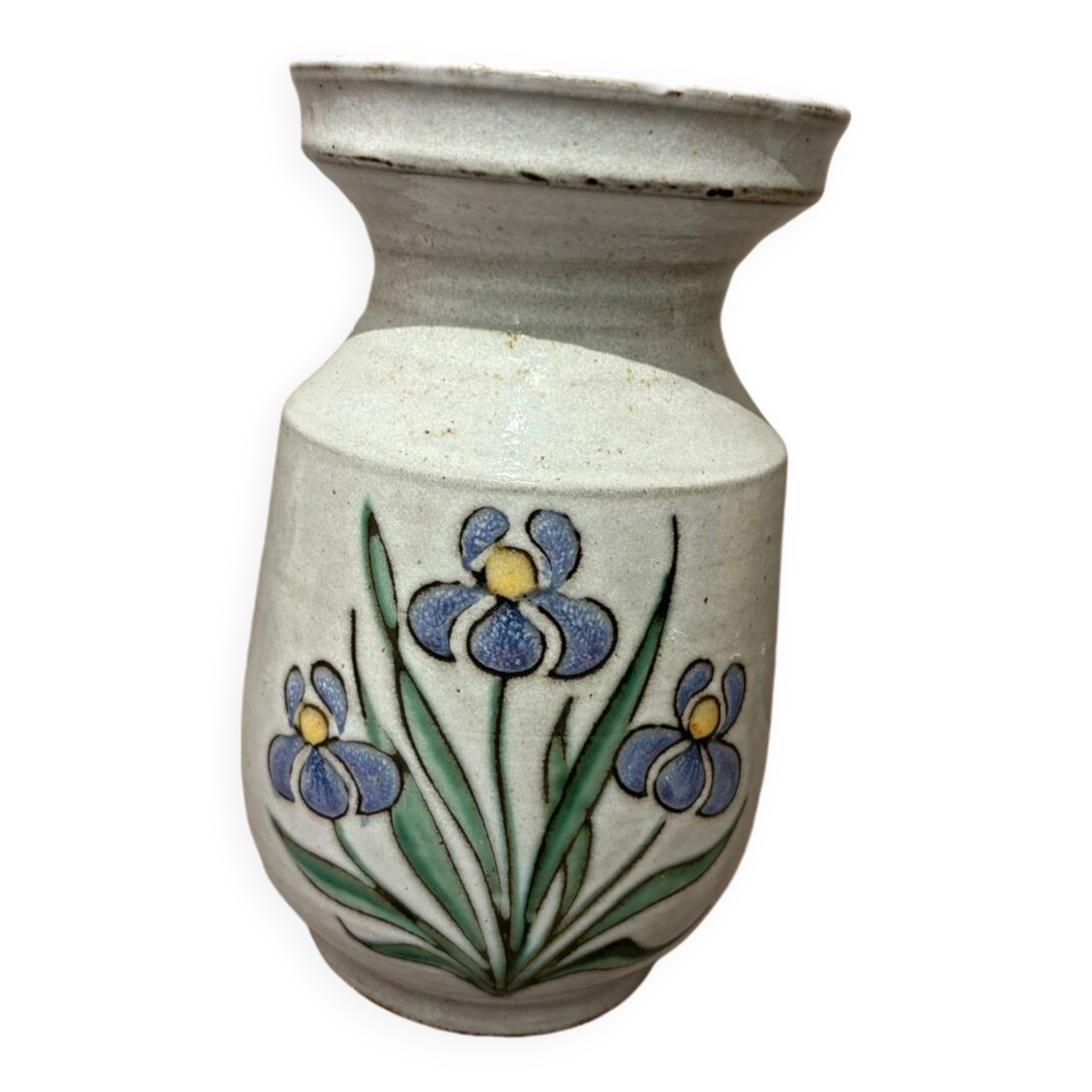 Glazed stoneware vase