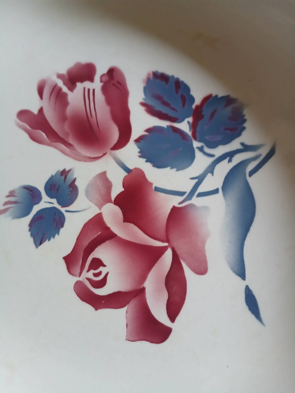 Old Digoin and Sarreguemines dish, "Cannes" model