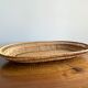 Vintage basket in woven rattan
